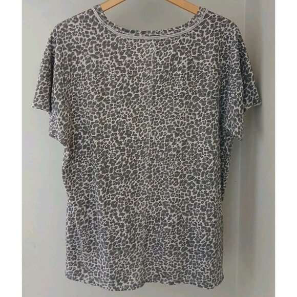 Pilcro Anthropologie The Jordyn Cotton Slub V Neck T Shirt Size Medium Brown - Picture 8 of 11